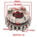 ENGRANAJE 4 VEL. S/PRIMARIO Z-20 BRAVA 150 ALTINO 4T CREUSO (7657-000)