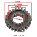 ENGRANAJE 4 VEL. S/SECUNDARIO Z-24 COMPETICION-100/110/125 CREUSO (8203-PRO)