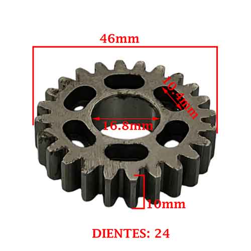 ENGRANAJE 4° VELOCIDAD SOBRE PRIMARIO Z-24 GUERRERO-MAGIC 100 G/ 100 GD CREUSO (3210-100)