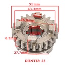 ENGRANAJE 4° VELOCIDAD SOBRE SECUNDARIO Z-23 YAMAHA 105 T CRYPTON/ D/ ED (4T) CREUSO (7001-000)