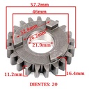 ENGRANAJE 4º VELOCIDAD SOBRE PRIMARIO Z-20 BETA 250 MOTARD/ CHRONO CREUSO (7873-000)
