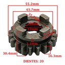 ENGRANAJE 4º VELOCIDAD SOBRE SECUNDARIO Z-20 BETA 250 MOTARD/ CHRONO CREUSO (7870-000)