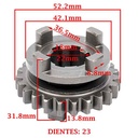 ENGRANAJE 4º VELOCIDAD SOBRE SECUNDARIO Z-23 BETA 200 MOTARD/ CHRONO/ TR 2.0 (4T) CREUSO (7883-000)