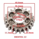 ENGRANAJE 5° VELOCIDAD SOBRE PRIMARIO Z-22 BAJAJ 135 ROUSER -LS (4T) CREUSO (7953-000)