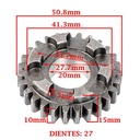 ENGRANAJE 5° VELOCIDAD SOBRE PRIMARIO Z-27 BAJAJ 220 ROUSER/ NAKED CREUSO (7973-000)
