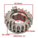 ENGRANAJE 5° VELOCIDAD SOBRE SECUNDARIO Z-21 ZANELLA 250 PATAGONIAN EAGLE CREUSO (4385-000)