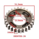 ENGRANAJE 5° VELOCIDAD SOBRE SECUNDARIO Z-26 ZANELLA 200 ZR OHC (4T) CREUSO (8332-000)