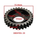 ENGRANAJE 6° VELOCIDAD DOBRE SECUNDARIO Z-29 ZANELLA 250 ZR GTA (4T) CREUSO (8388-000)