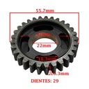 ENGRANAJE 6° VELOCIDAD SOBRE SECUNDARIO Z-29 ZANELLA 200 ZR OHC (4T) CREUSO (8333-000)