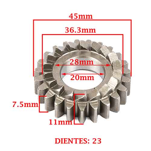 ENGRANAJE CRIQUE DE ARRANQUE Z-23 ZANELLA 250 ZR GTA (4T) CREUSO (8320-000)