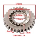 ENGRANAJE CRIQUE DE ARRANQUE Z-29 HONDA 125/ 150 CG TITAN/ 125 FAN (4T) CREUSO (3912-000)