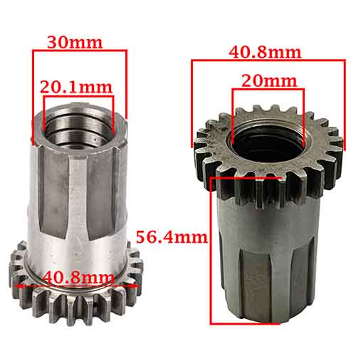 ENGRANAJE DE ARRA. S/PRIMARIO CANASTA EMBRA. Z-22 ZANELLA 200 ZTT CREUSO (4369-000)