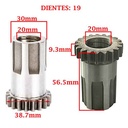 ENGRANAJE DE ARRANQUE SOBRE PRIMARIO Z-19 MOTOMEL 200 DAKAR/ SKUA/ SIRIUS/ 250 XPLORA CREUSO (5811-000)