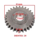 ENGRANAJE DE ARRANQUE YAMAHA 125 YBR E/ ED-FULL/ KS/ R (4T) CREUSO (7162-000)