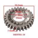 ENGRANAJE DE ARRANQUE Z-28 ZANELLA 70/ 90 SOL AUTOMATIC/ MONOMARCHA (4T) CREUSO (4146-000)