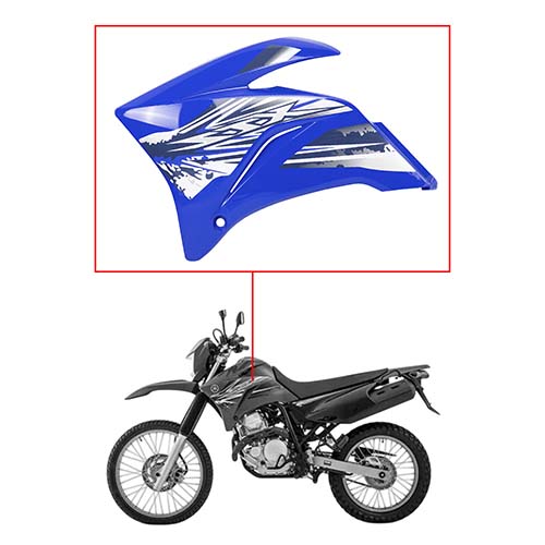 CACHA LATERAL TANQUE YAMAHA XTZ 250 AZUL LADO IZQUIERDO MTC
