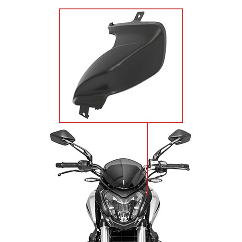 CACHA OPTICA BAJAJ DOMINAR 250 / 400 GRIS LADO IZQUIERDO MTC