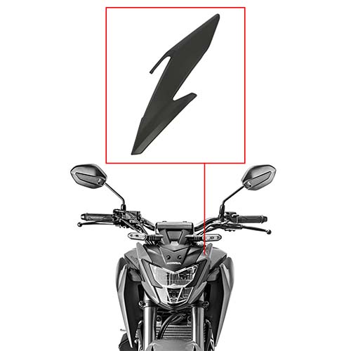 CACHA OPTICA HONDA CB300F TWISTER (2023+) NEGRO LADO IZQUIERDO MTC