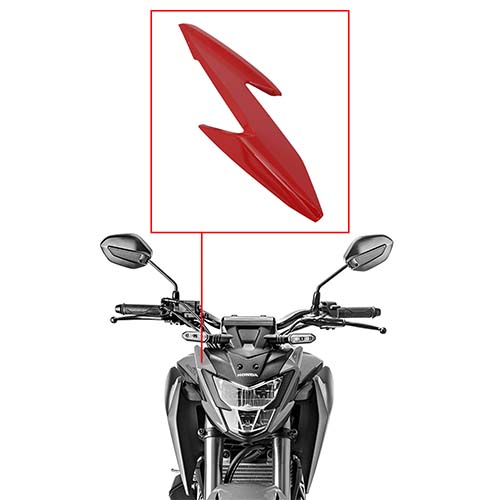 CACHA OPTICA HONDA CB300F TWISTER (2023+) ROJO LADO DERECHO MTC