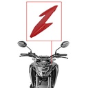 CACHA OPTICA HONDA CB300F TWISTER (2023+) ROJO LADO IZQUIERDO MTC