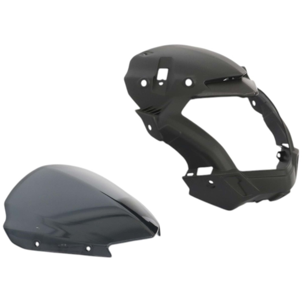 CUBRE OPTICA + PARABRISA BAJAJ DOMINAR 250 / 400 GRIS MTC