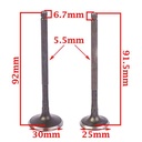 VALVULAS ZANELLA RX150/RD150/CE150 (JGO) STD