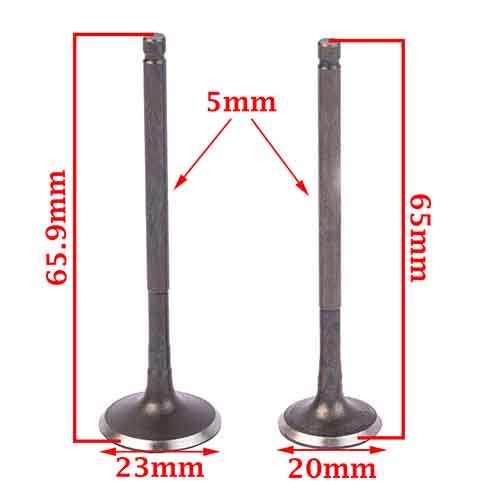 VALVULAS GILERA SMASH/BIZ/WAVE (JGO) STD