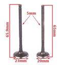 VALVULAS GILERA SMASH/BIZ/WAVE (JGO) STD