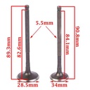 VALVULAS MOTOMEL XPLORA 250 AD 34X90.8 ES 28.5X82.6 (JGO) STD