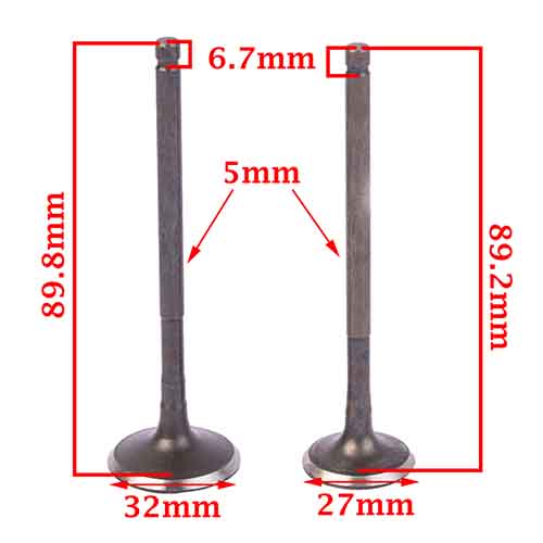 VALVULAS MOTOMEL MOTARD 200 (JGO) STD