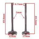 VALVULAS MOTOMEL MOTARD 200 (JGO) STD