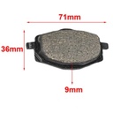 PASTILLA DE FRENO YAMAHA XTR 350 HYD (040)