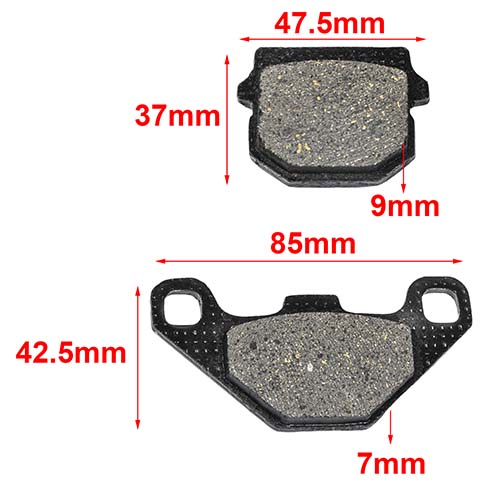 PASTILLA DE FRENO KAWASAKI KM 125 TRASERA HYD (049)