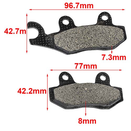 PASTILLA DE FRENO SUZUKI RM 125 / YAMAHA 125 / KAWASAKI KX 125 HYD (053)