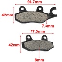 PASTILLA DE FRENO SUZUKI RM 125 / DR 250 / YAMAHA XT 600 / YZ 125 HYD (058)