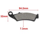 PASTILLA DE FRENO HONDA CR 125 / 250 / XR 250 / 600 / NX 25 HYD (070)