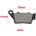 PASTILLA DE FRENO HONDA CB 500 99 TRASERO / BETA / KTM / TM HYD (100)