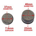 PASTILLA DE FRENO CUATRI YAMAHA BLASTER / BANSHEE HYD (114)