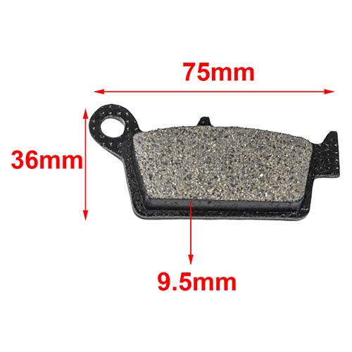 PASTILLA DE FRENO HONDA CRM 125 / XR 250 / 400 / 600 HYD (115)