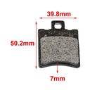 PASTILLA DE FRENO PIAGGIO TRASERA HYD (116)