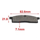 PASTILLA DE FRENO YAMAHA YZ 80 HYD (117)