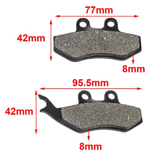 PASTILLA DE FRENO VESPA / PIAGGIO HEZAGON 99/02 DELANTERA HYD (119)