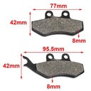 PASTILLA DE FRENO VESPA / PIAGGIO HEZAGON 99/02 DELANTERA HYD (119)