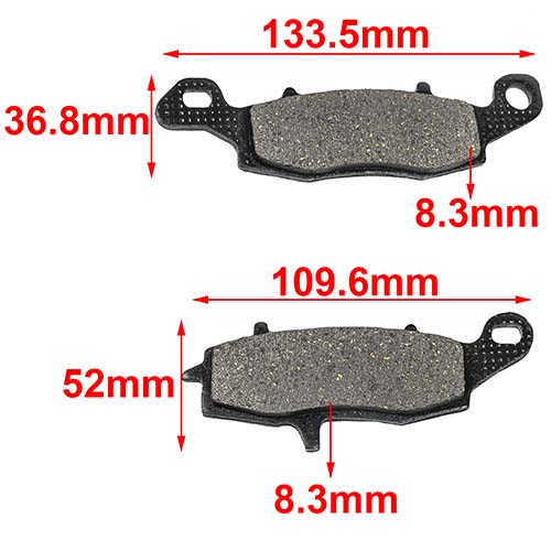 PASTILLA DE FRENO KAWASAKI ZR 750 / GPZ 1100 / SUZUKI GS 500 HYD (121)