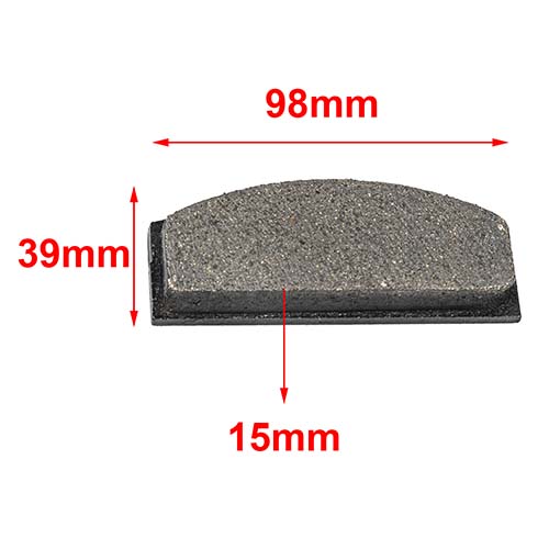 PASTILLA DE FRENO KARTING / CHASIS / TUR / RAD / PCR HYD (123)