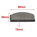 PASTILLA DE FRENO KARTING / CHASIS / TUR / RAD / PCR HYD (123)