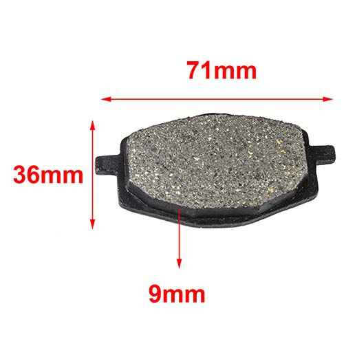 PASTILLA DE FRENO YAMAHA XT 225 (PLANA) XT 350 / 85 / 91 HYD (124)