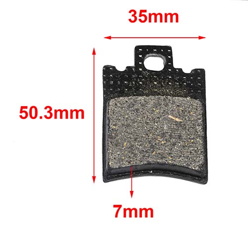 PASTILLA DE FRENO VESPA / PIAGGIO EXAGON 99 / 02 TRASERA HYD (125)