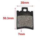 PASTILLA DE FRENO VESPA / PIAGGIO EXAGON 99 / 02 TRASERA HYD (125)