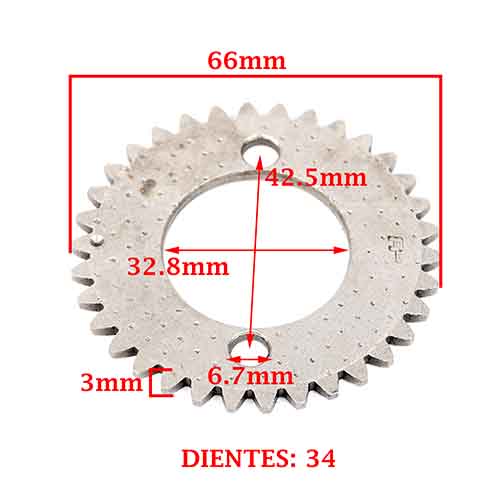ENGRANAJE DE DISTRIBUCION (CEMENTADO) HONDA 150 NX CREUSO (581-000)